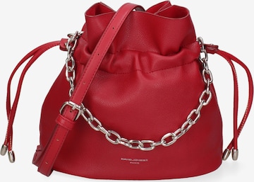 Borsa a sacco di David Jones in rosso: frontale