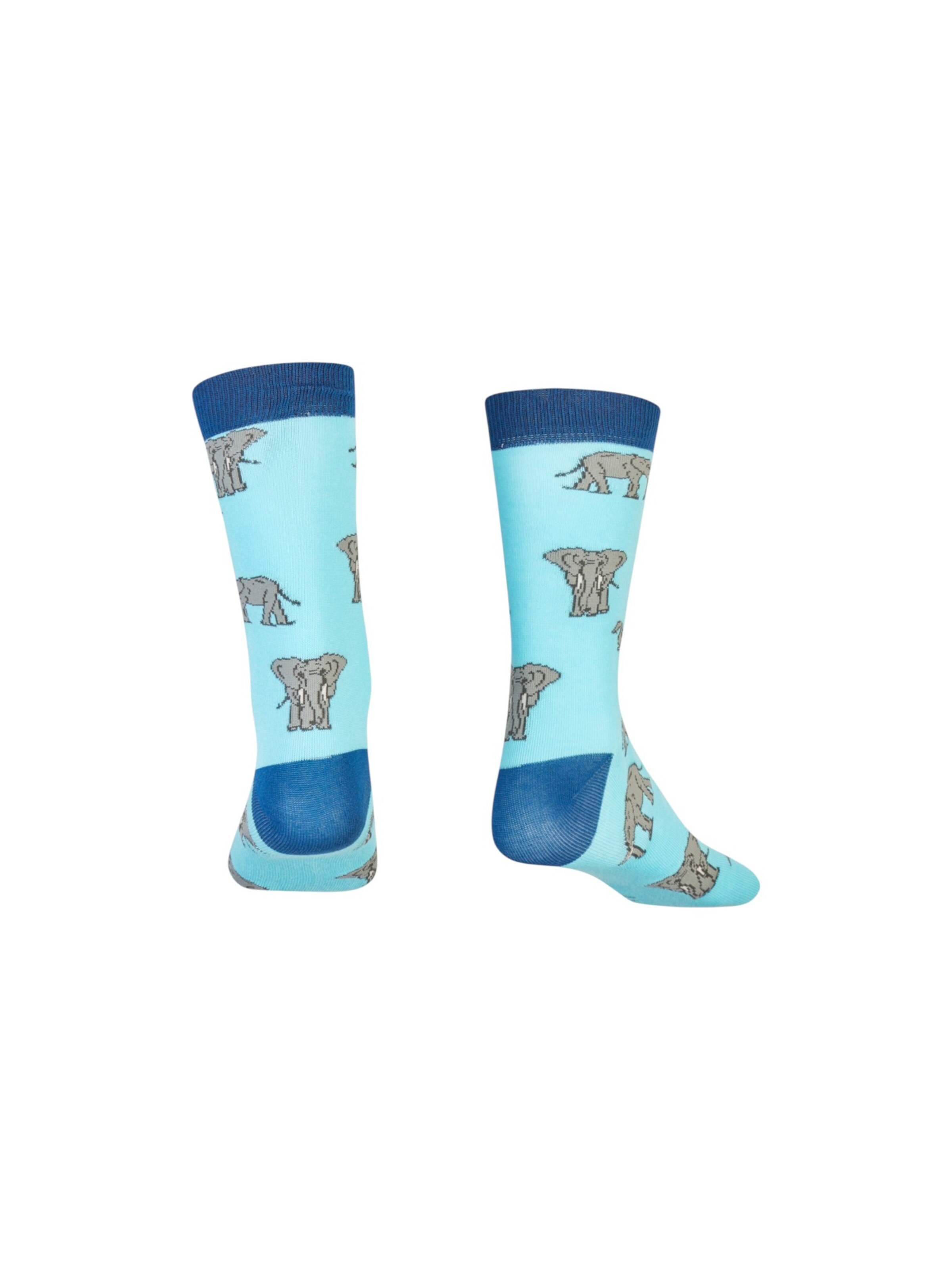 AbgeStrumpft Socks 'Elefanten' in Blue
