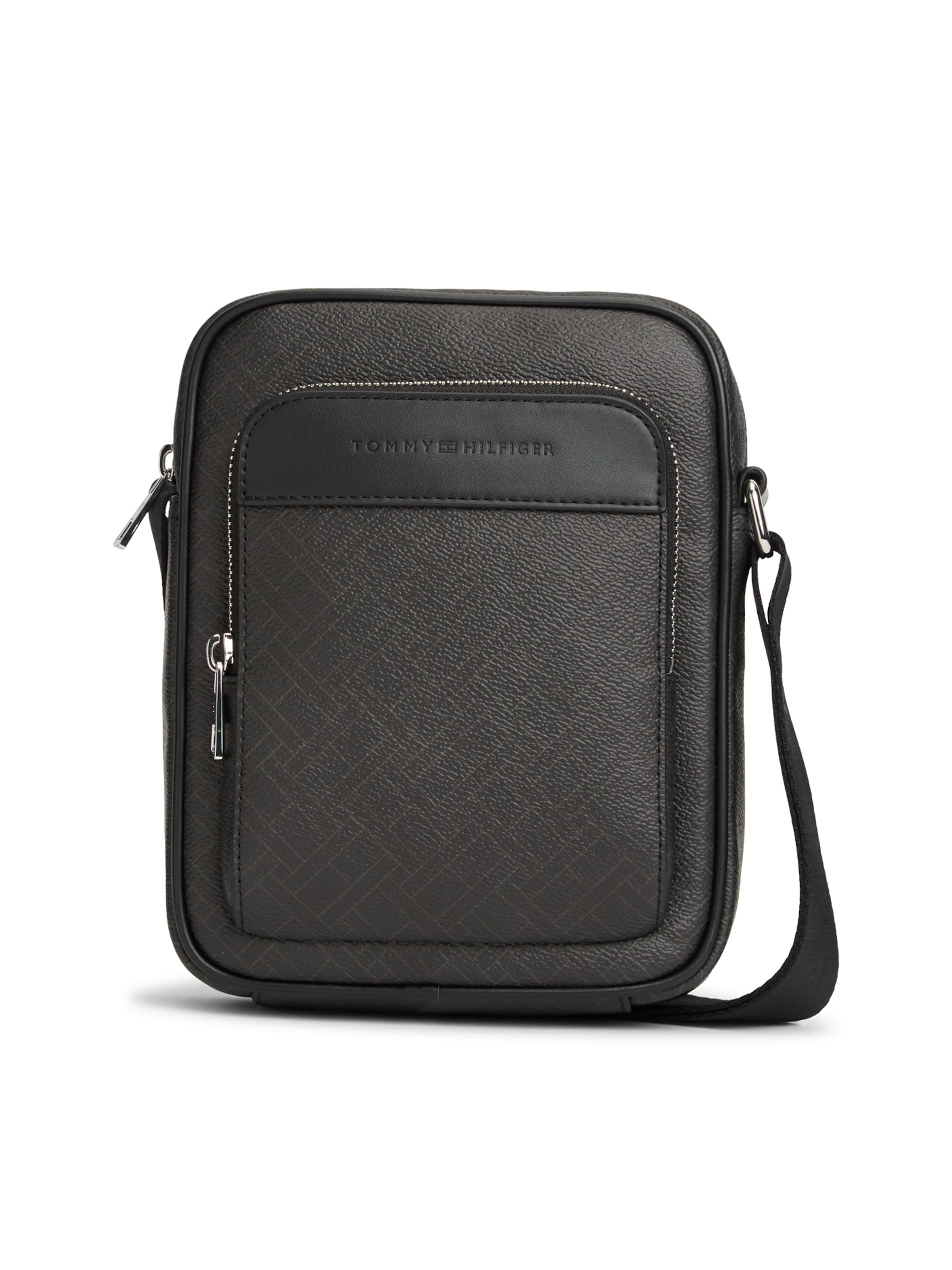 TOMMY HILFIGER Axelremsväska i svart: framsida