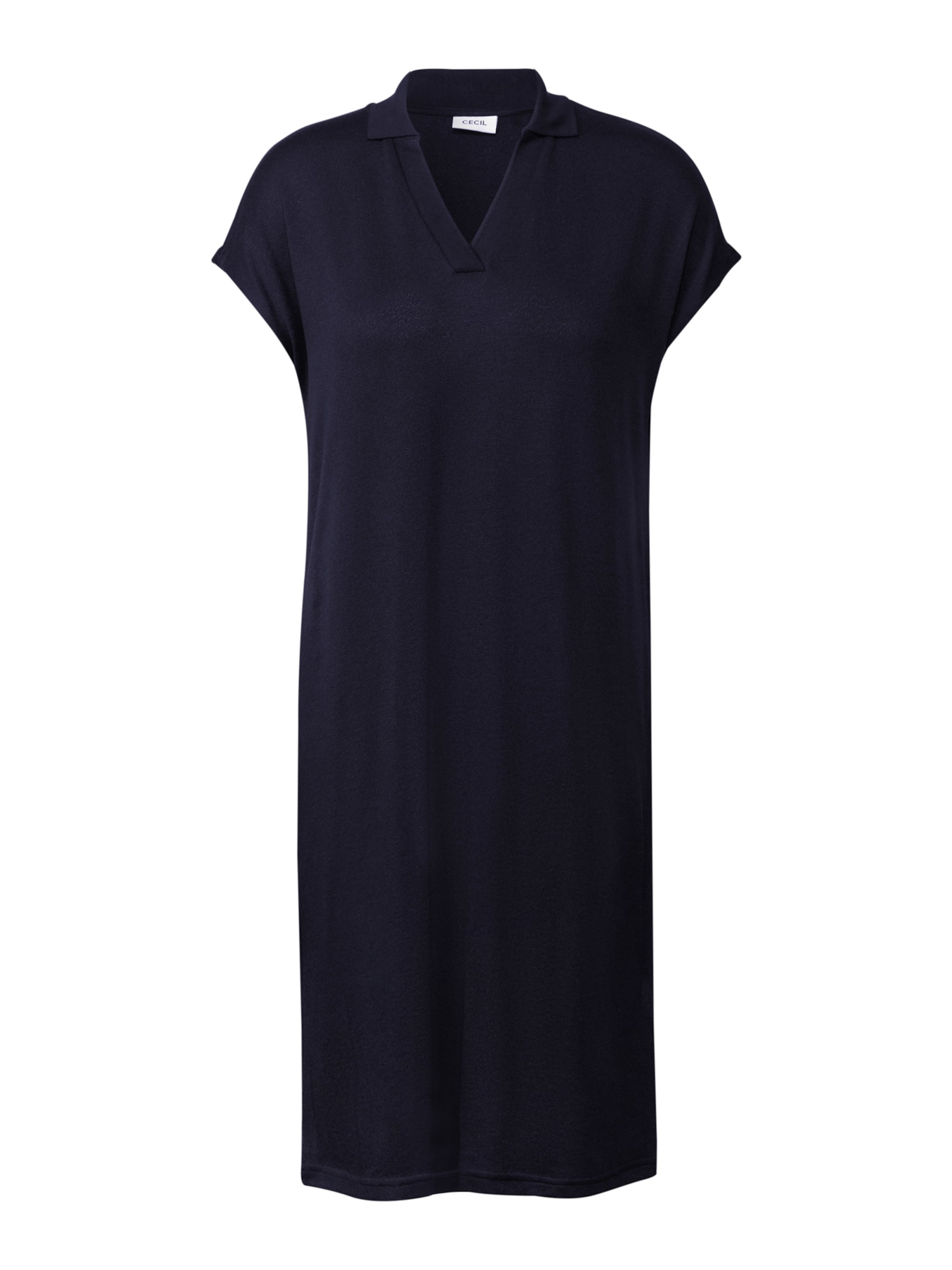 CECIL Úpletové šaty – modrá: přední strana