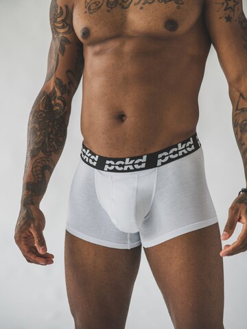 pckd – underwear done right. Boxer shorts in White: front