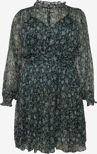 Guido Maria Kretschmer Curvy שמלות חולצה 'Liv' בירוק / אוף-ווייט, סקירת המוצר