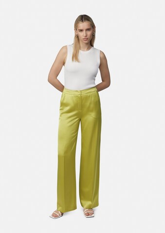 Wide Leg Pantalon à plis COMMA en vert
