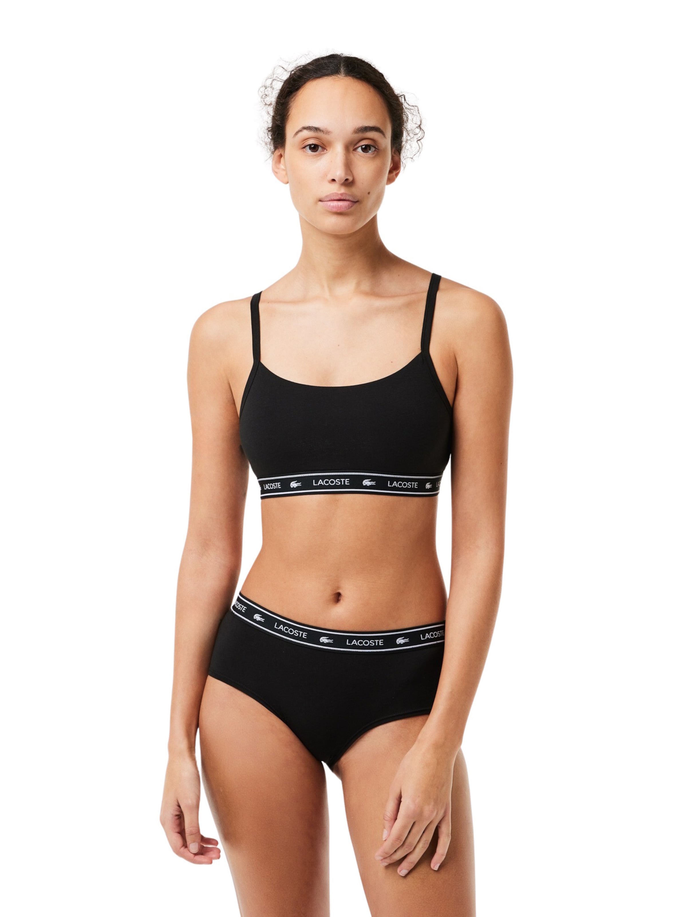 LACOSTE Bandeau Nedrček | črna barva: sprednja stran