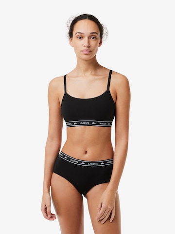 LACOSTE Bandeau Rintaliivi värissä musta: etupuoli