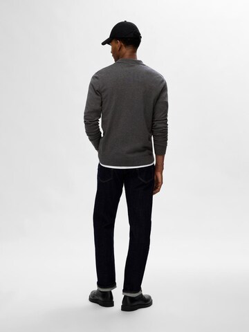 SELECTED HOMME Pullover 'SLHBerg' i grå