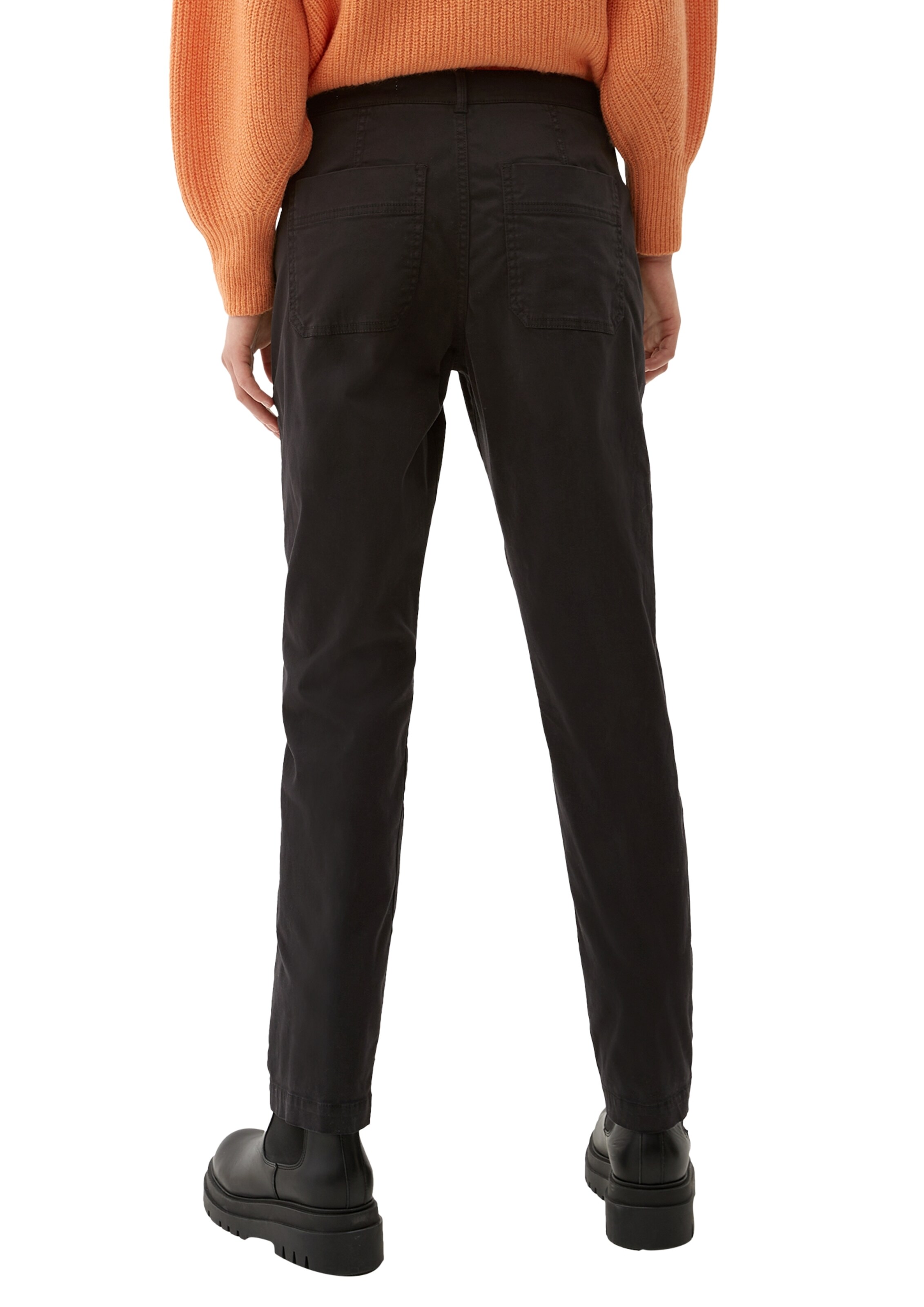 s.Oliver Regular Hose in Schwarz