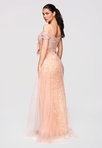 Ombre Abendkleid in Gold
