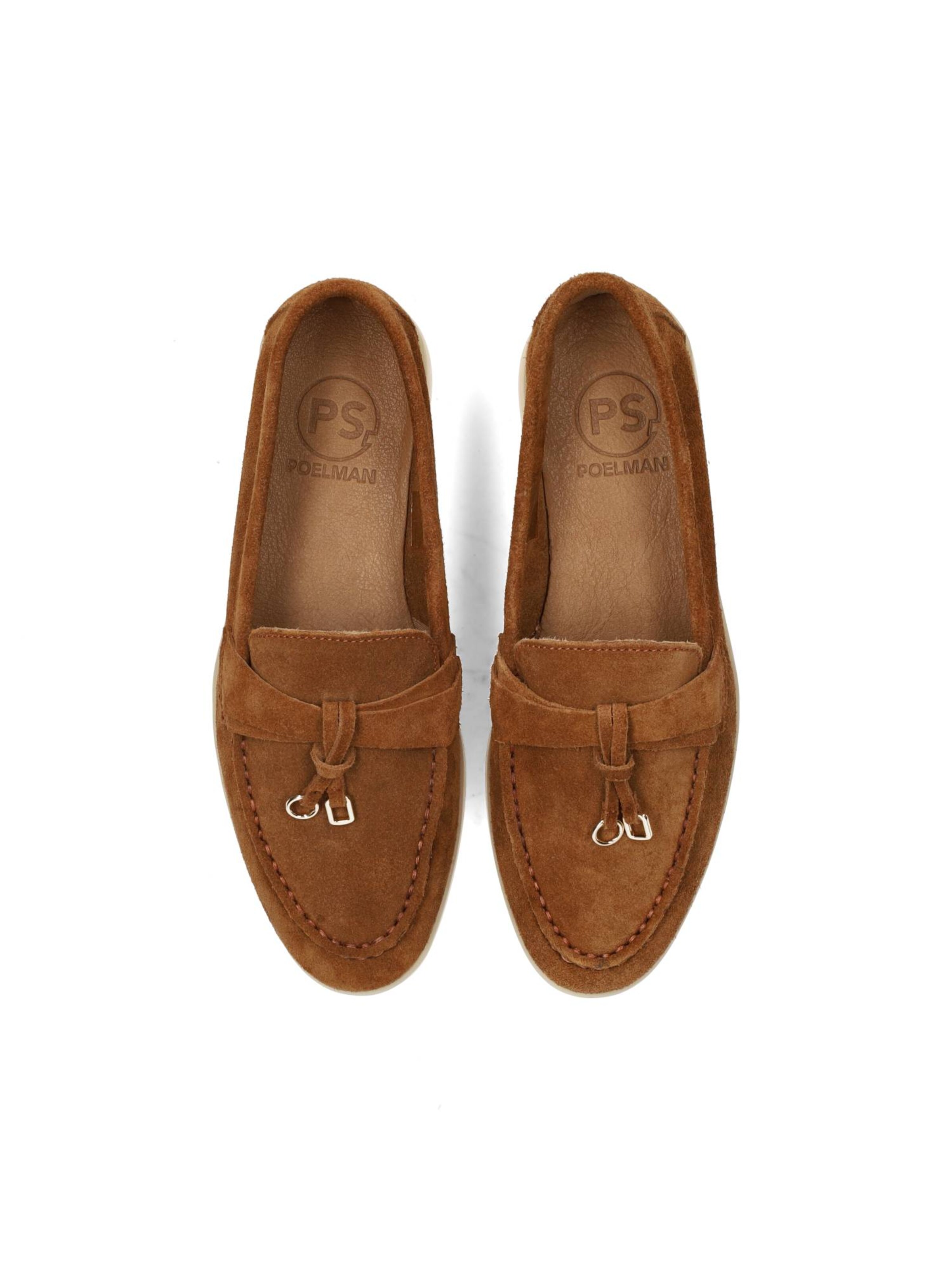 PS Poelman Moccasin 'Zalama' in Brown