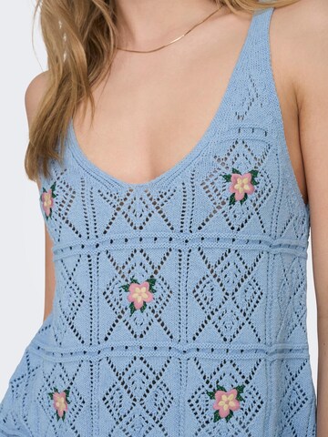 ONLY Knitted Top 'Ariba' in Blue