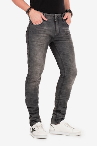 CIPO & BAXX Slimfit Jeans 'Rick' in Grau