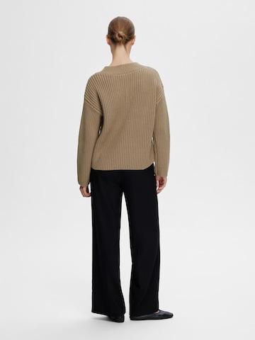 SELECTED FEMME Pullover 'Selma' in Braun