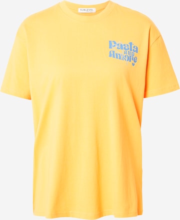 T-shirt Sublevel en jaune : devant