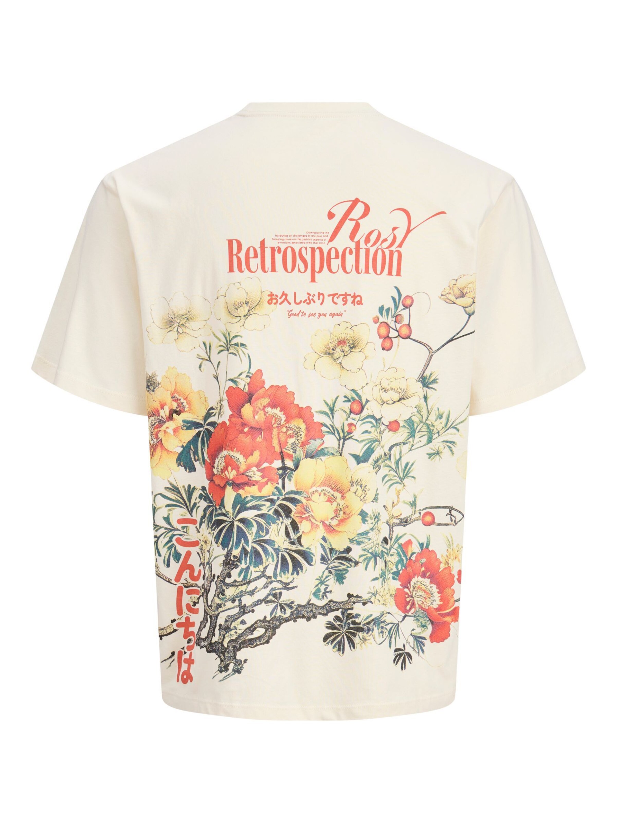 T-Shirt 'JOROriental' Jack & Jones Plus en blanc