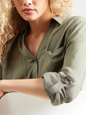 PIECES Blouse 'PCRAFINA' in Green