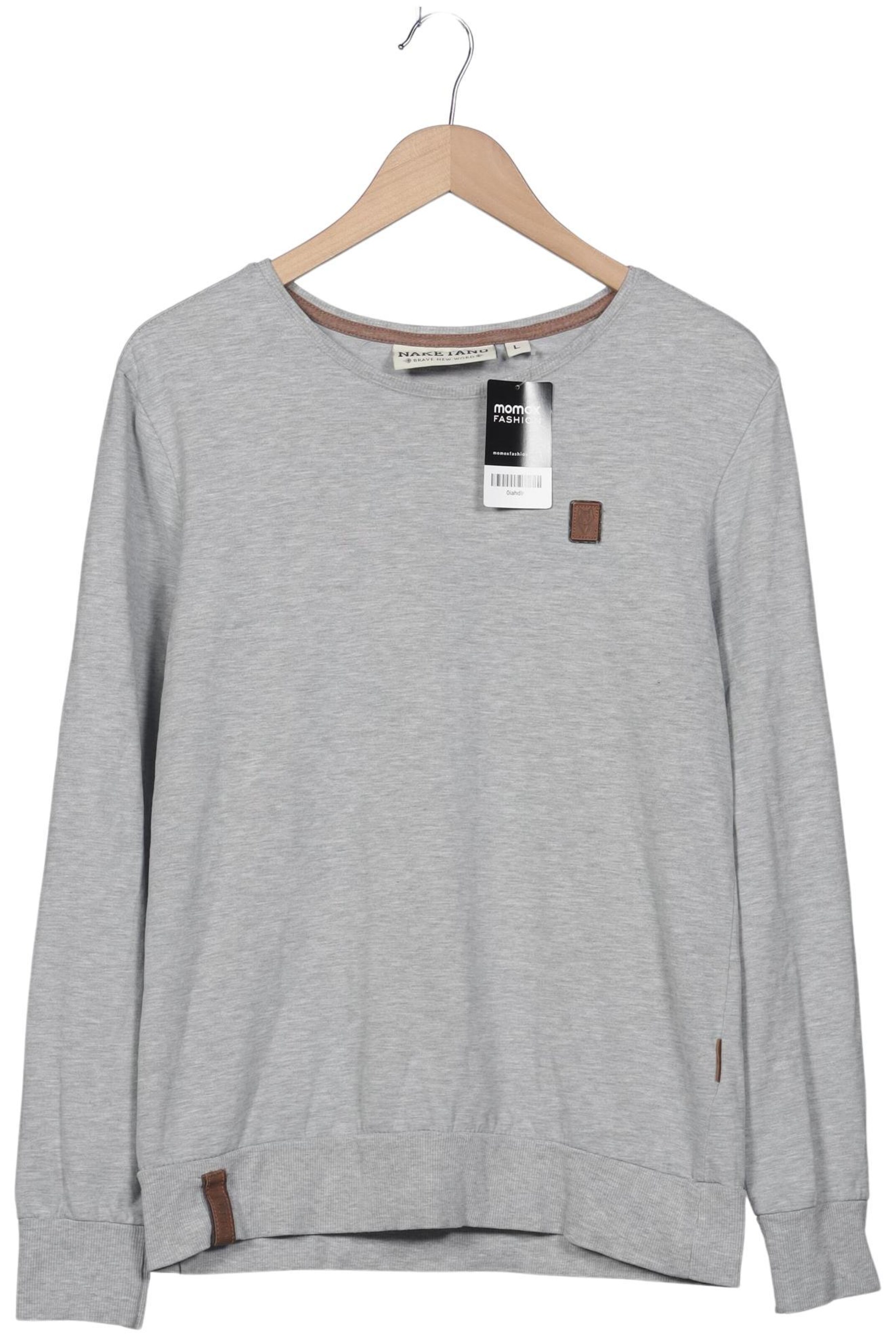 naketano Langarmshirt L in Grau: Vorderseite