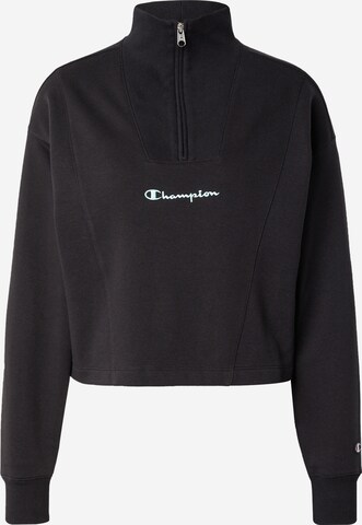 Champion Authentic Athletic Apparel Sweatshirt in Black: front