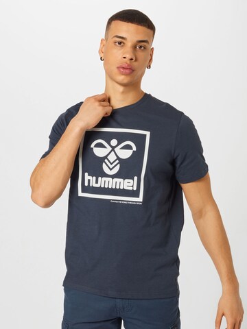 Hummel T-shirt in Blau: Vorderseite