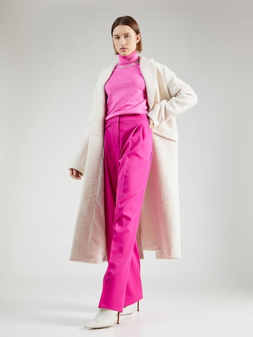 HUGO Red Loose fit Pleat-Front Pants 'Helepher' in Pink