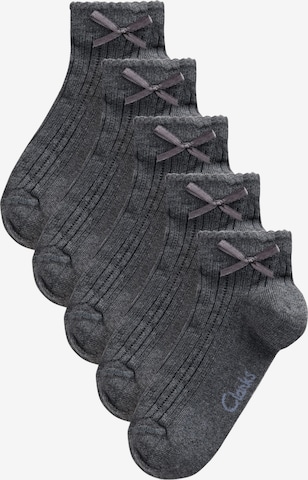 CLARKS Sokken 'Back To School' in Grijs: voorkant