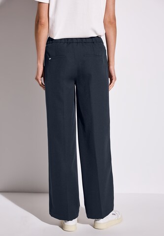 STREET ONE Wide Leg Hose in Blau