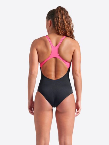 ARENA Bustier Sport fürdőruhák 'Poseidonia' - fekete