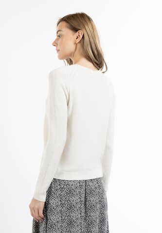Pullover 'Markani' di DreiMaster Klassik in bianco