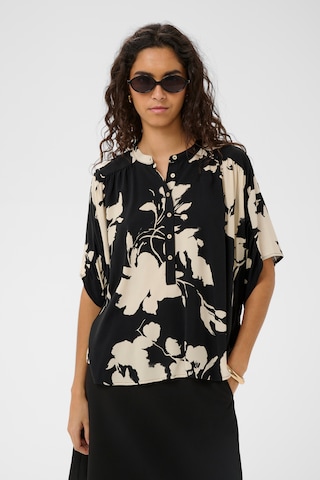 SOAKED IN LUXURY Blouse 'Arjana' in Black: front