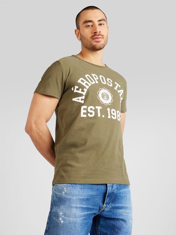 AÉROPOSTALE Shirt in Green: front