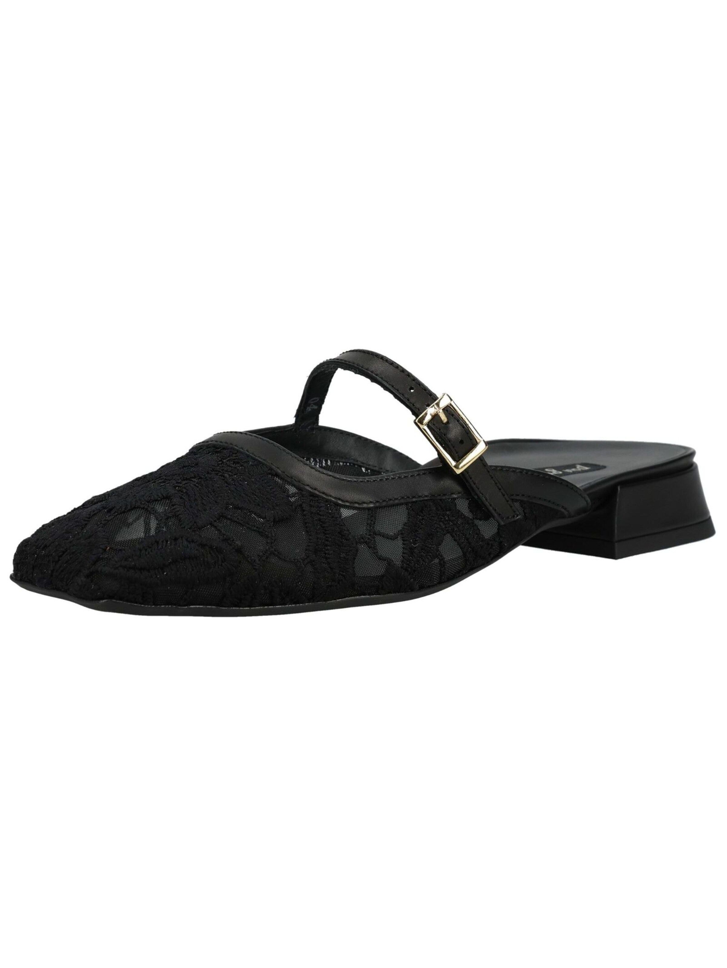 Paul Green Strap ballerina in Black: front