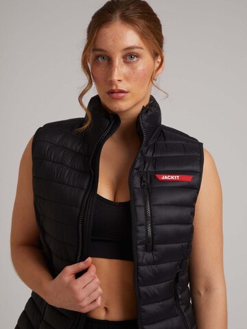 JACK1T Outdoor jacket ' SATEL1TE Leichte Pufferweste 2.0 ' in Black