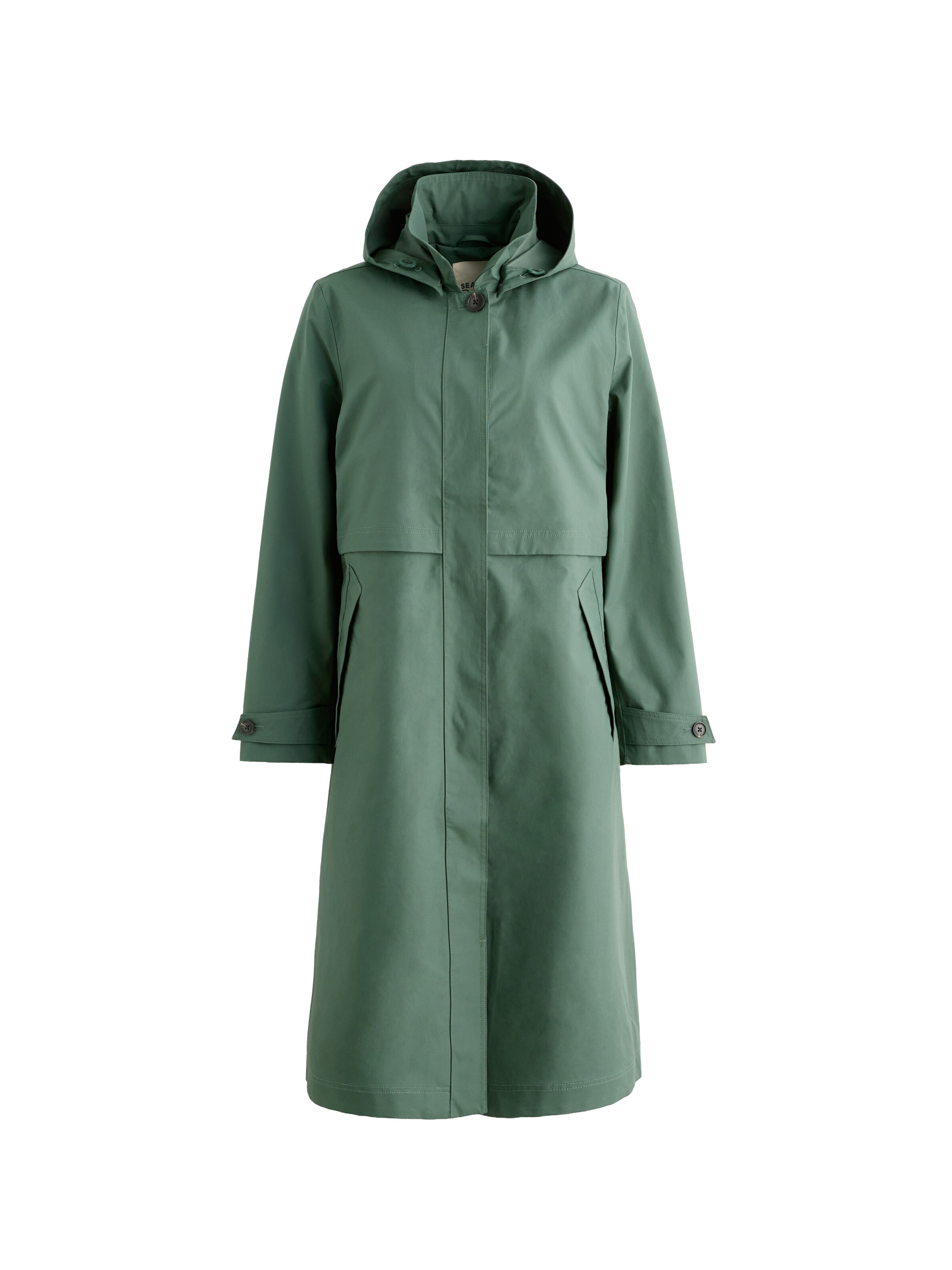 Seasalt Cornwall Between-seasons coat 'Sea Lights' in S in Reed, Item view