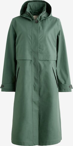 Seasalt Cornwall Between-seasons coat 'Sea Lights' in Green: front