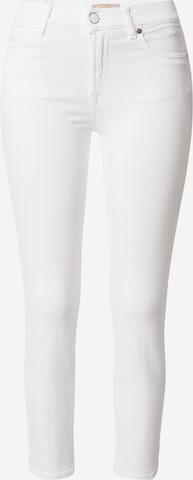 7 for all mankind - Slimfit Calças de ganga 'ROXANNE' em branco: frente