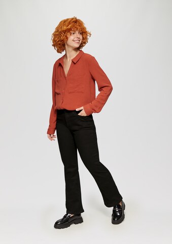 évasé Pantalon 'Reena' QS en noir