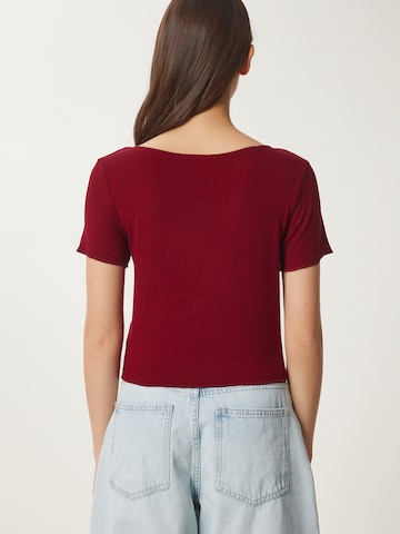 T-shirt Happiness İstanbul en rouge