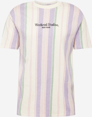 Cotton On - Camisa 'DOWNTOWN' em roxo: frente