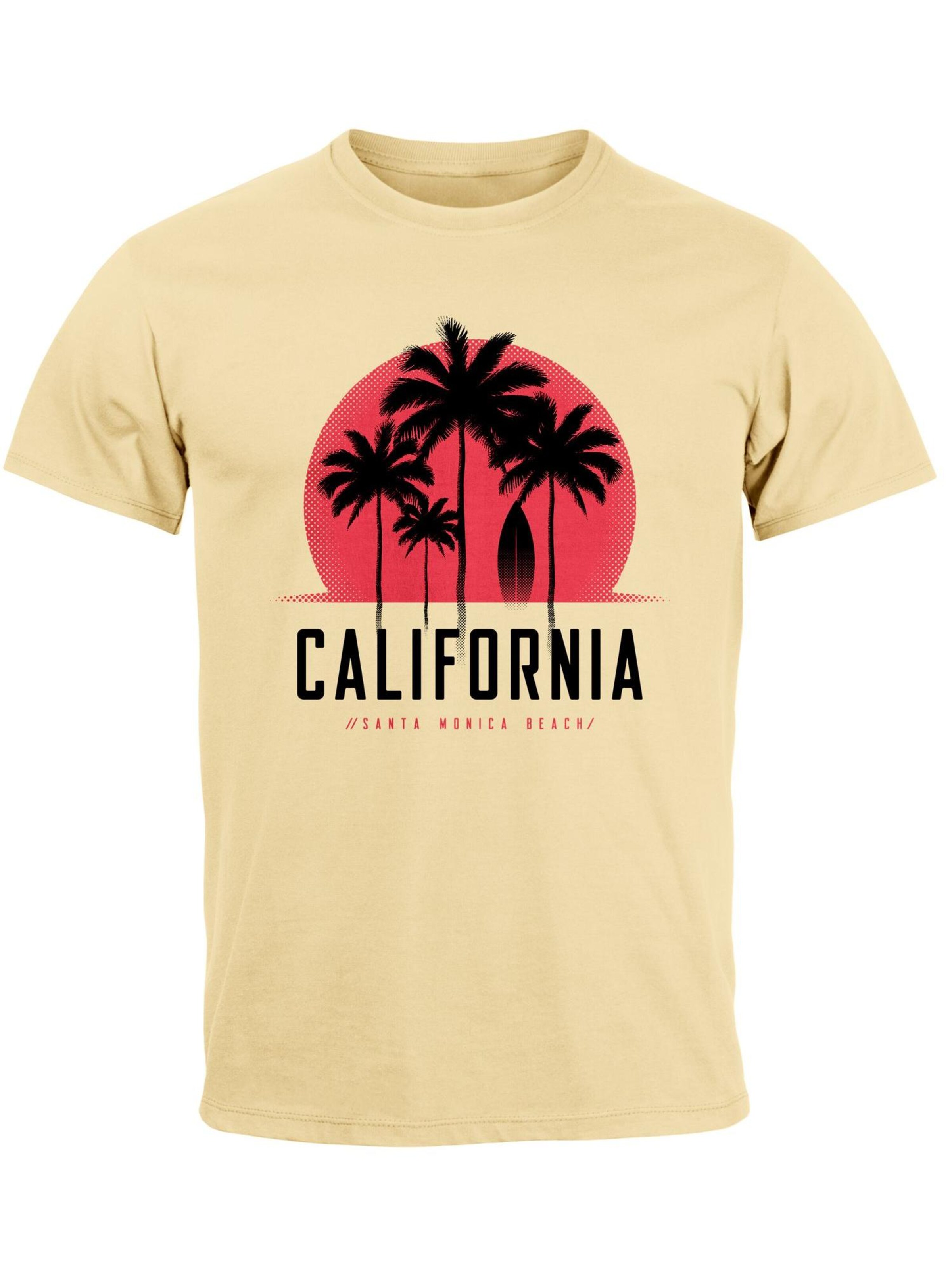 Neverless Shirt 'California' in Beige: front