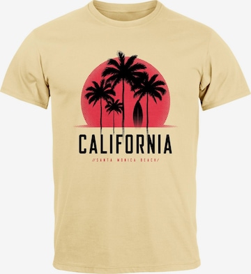 Neverless Shirt 'California' in Beige: front