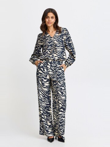 Wide leg Pantaloni con pieghe 'Ariana' di Fransa in blu
