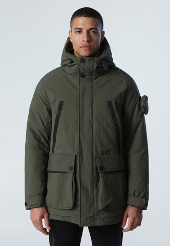 North Sails Winter Parka 'Glomma' in Green: front