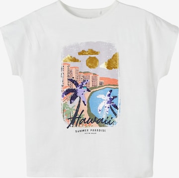 NAME IT - Camiseta 'JULUNTE' en blanco: frente