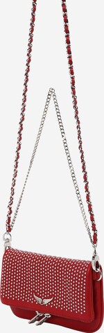 Zadig & Voltaire Crossbody bag 'ROCK NANO PLUMETIS' in Red: front