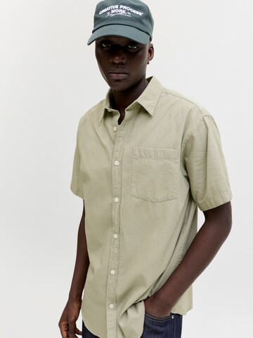 JACK & JONES Regular fit Button Up Shirt 'JORNANTUCKET' in Green