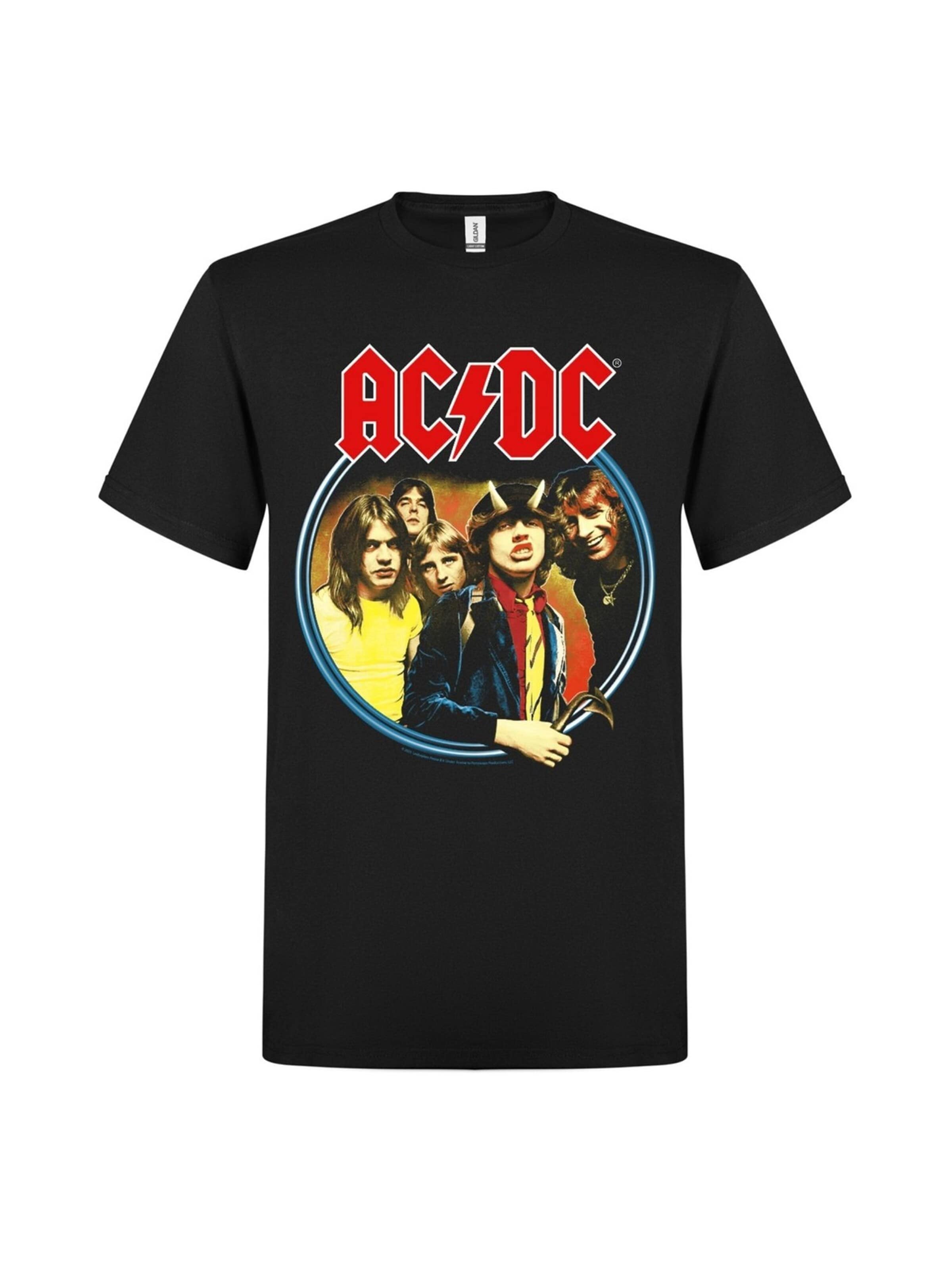 AC/DC Shirt 'Ac/dc Highway to Hell North America Tour T-Shirt' in Black: front