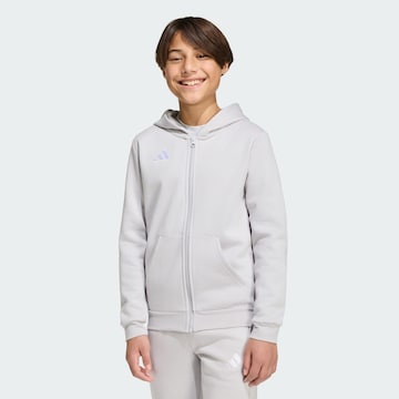 ADIDAS PERFORMANCE - Casaco de treino em moletão 'Entrada26' em cinzento: frente