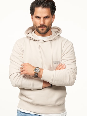JACK JONES Sweatshirt 'JJINFINITYHOOD' in Beige