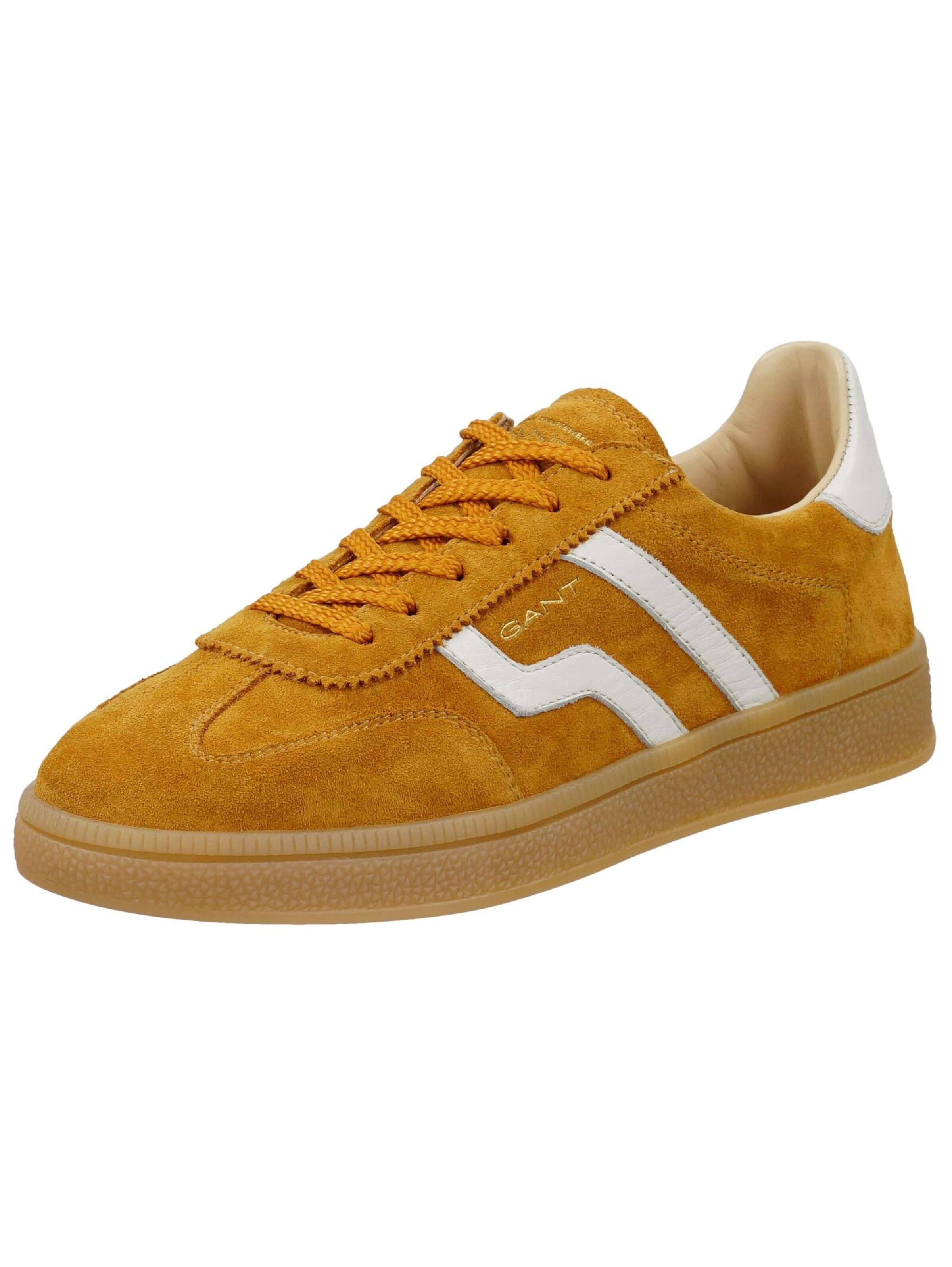 Baskets basses GANT en jaune : devant