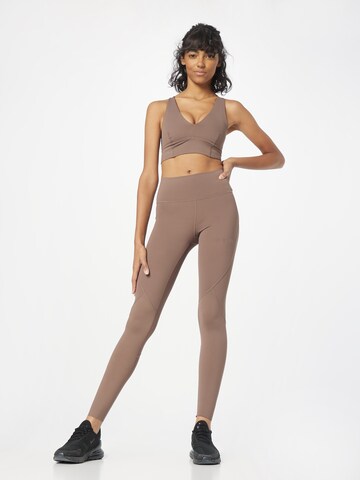 Skinny Pantalon de sport aim'n en marron