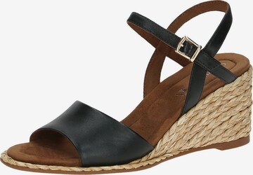 CAPRICE Sandals in Black: front